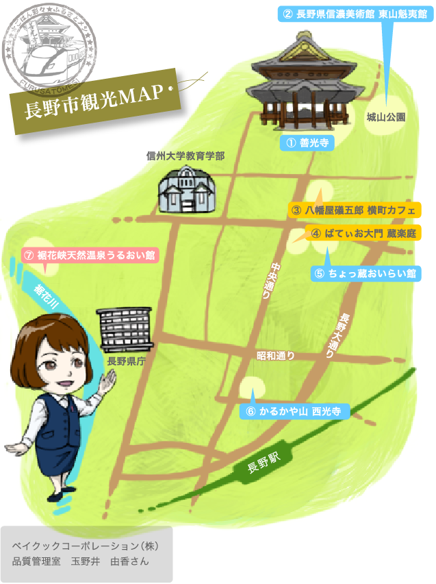 長野市観光MAP