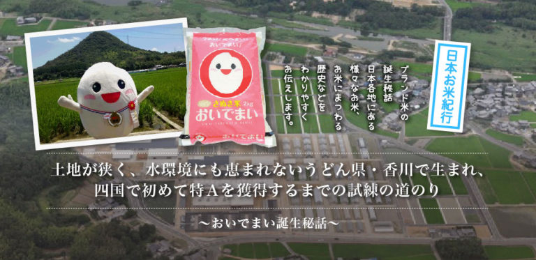 おいでまい誕生秘話 土地が狭く 水環境にも恵まれないうどん県 香川で生まれ 四国で初めて特ａを獲得するまでの試練の道のり ごはん彩々 全米販