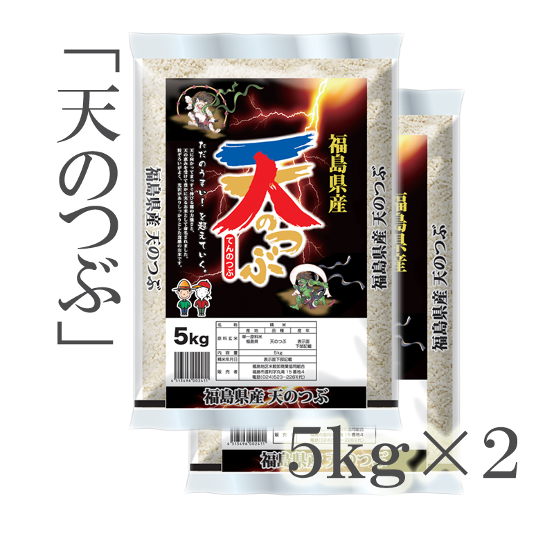 令和４年産】福島県産 天のつぶ １０kg（５kg×２袋） | ごはん彩々（全米販）